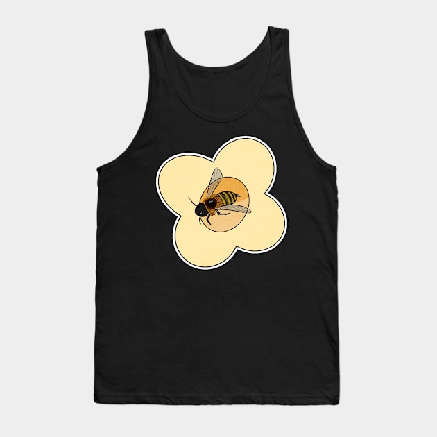 Bee and Flower Tank Top by davidfeci